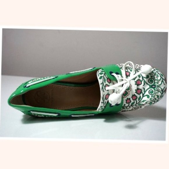 Tory Burch Garden Party Fisher 110mm Loafer Pump Size 7.5 - Picture 9 of 10